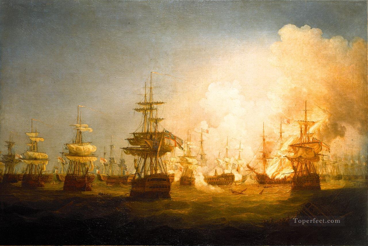 Whitcombe Battle of the Nile Naval Battles Oil Paintings